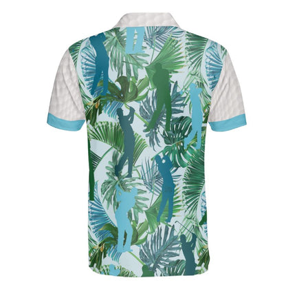 Petthouse | Golf Man Polo Shirt, Golf Tropical Floral Polo Shirt, Golf Floral Polo Shirt, Summer Gift