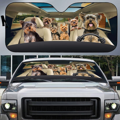 Petthouse | Yorkshire Terrier Car Sunshades Yorkie Sunshade Dog Car Accessories Auto Sunshade