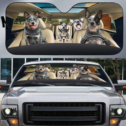 Petthouse | Australian Cattle Car Sunshades Aussie Sunshade Dog Car Sun Visors Auto Sunshade Windshield