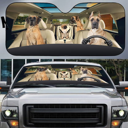 Petthouse | Great Dane Sunshade Dog Dog Mom Dog Dad Gift Auto Sunshade For Windshield Car Accessories