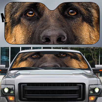 Petthouse | Siberian Husky Eyes Printed Car Sun Shade Windshield Puppies Dog Truck Window Shades