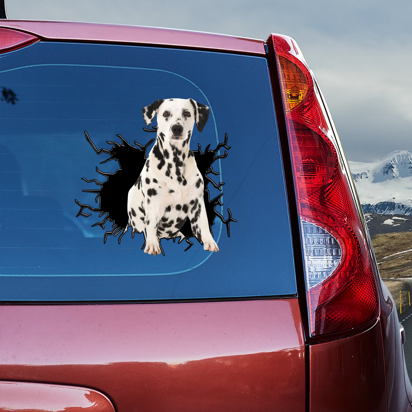 Petthouse | Dalmatian Explosion Funny Car Decal Dog Bumper Vinyl Decal Sticker Dog Lover Sticker Gift Idea