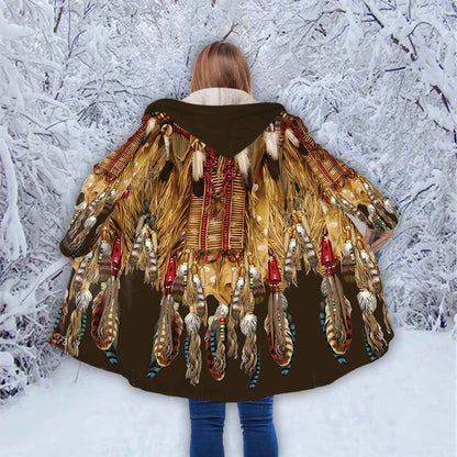 Petthouse | Indian Printed Hooded Cloak, Native American Printed Christmas Day Gift, Native Women Gift