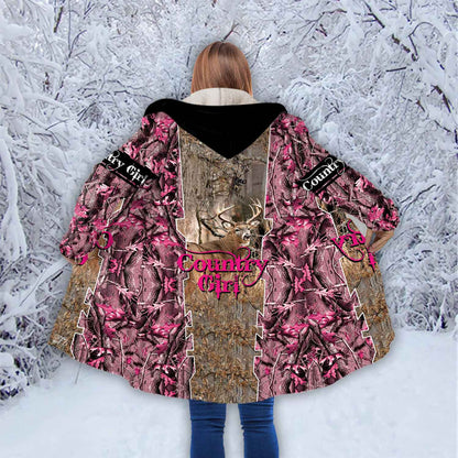 Petthouse | Hunting Girl Hooded Cloak, Country Girl Mom Hunter Fans Christmas Day Gift