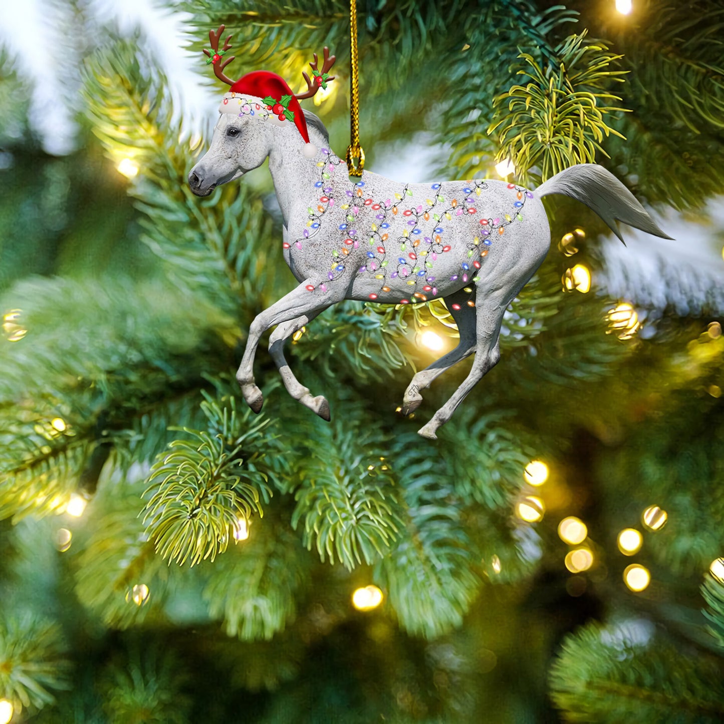 Petthouse | Keheilan Horse Christmas Ornament, Keheilan Xmas Lights Ornament, Keheilan Horse Lovers