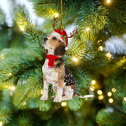 Petthouse | Cute Beagle Christmas Car Hanging Ornament Christmas Ornament Dog Lover Gift