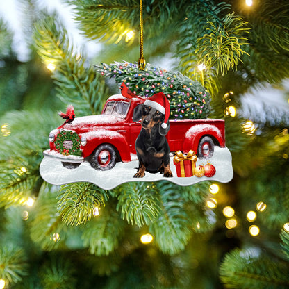 Petthouse | Dachshund Cardinal Ornament, Dachshund Christmas Ornament, Dachshund Cardinal Ornament