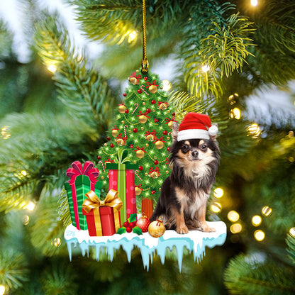 Petthouse | Chihuahua Christmas Ornament, Chihuahua Christmas Car Hanging Ornament, Dog Owner Gift