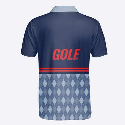 Petthouse | Golf Polo Shirt, Golf Logo Polo Shirt, Golf Raglan Pattern Polo, Golf Player Gift Idea