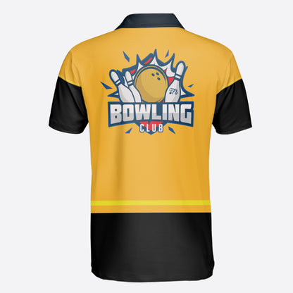 Petthouse | Bowling Club Printed Polo Shirt, Bowling Player Fans Christmas Gift Idea