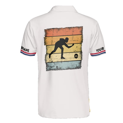 Petthouse | Personalized Polo Shirt Bowling Retro Shirt Bowling American Flag Pattern