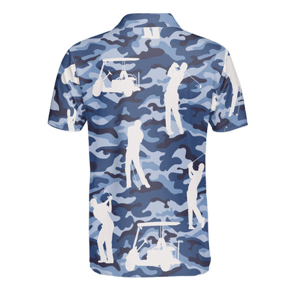 Petthouse | Golf Camo Polo Shirt Golf Cart Golf Player Gift Ideas Unisex Polo Shirt