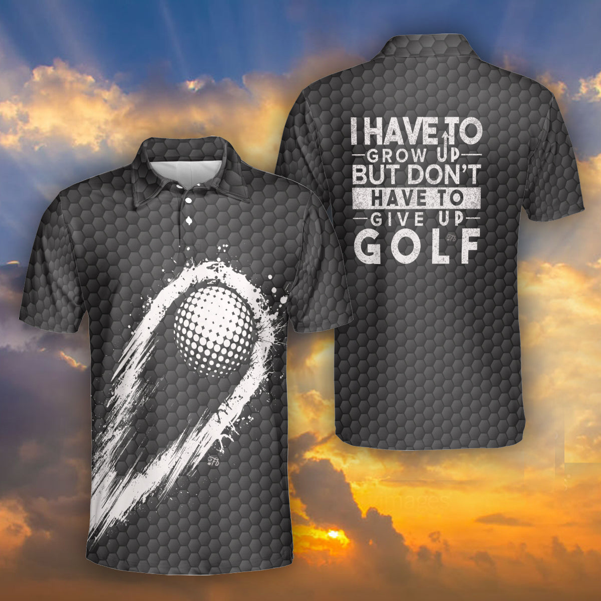 Petthouse | Golf Comet Polo Shirt Golf Burning Polo Shirt For Men Don't Have Give Up Golf