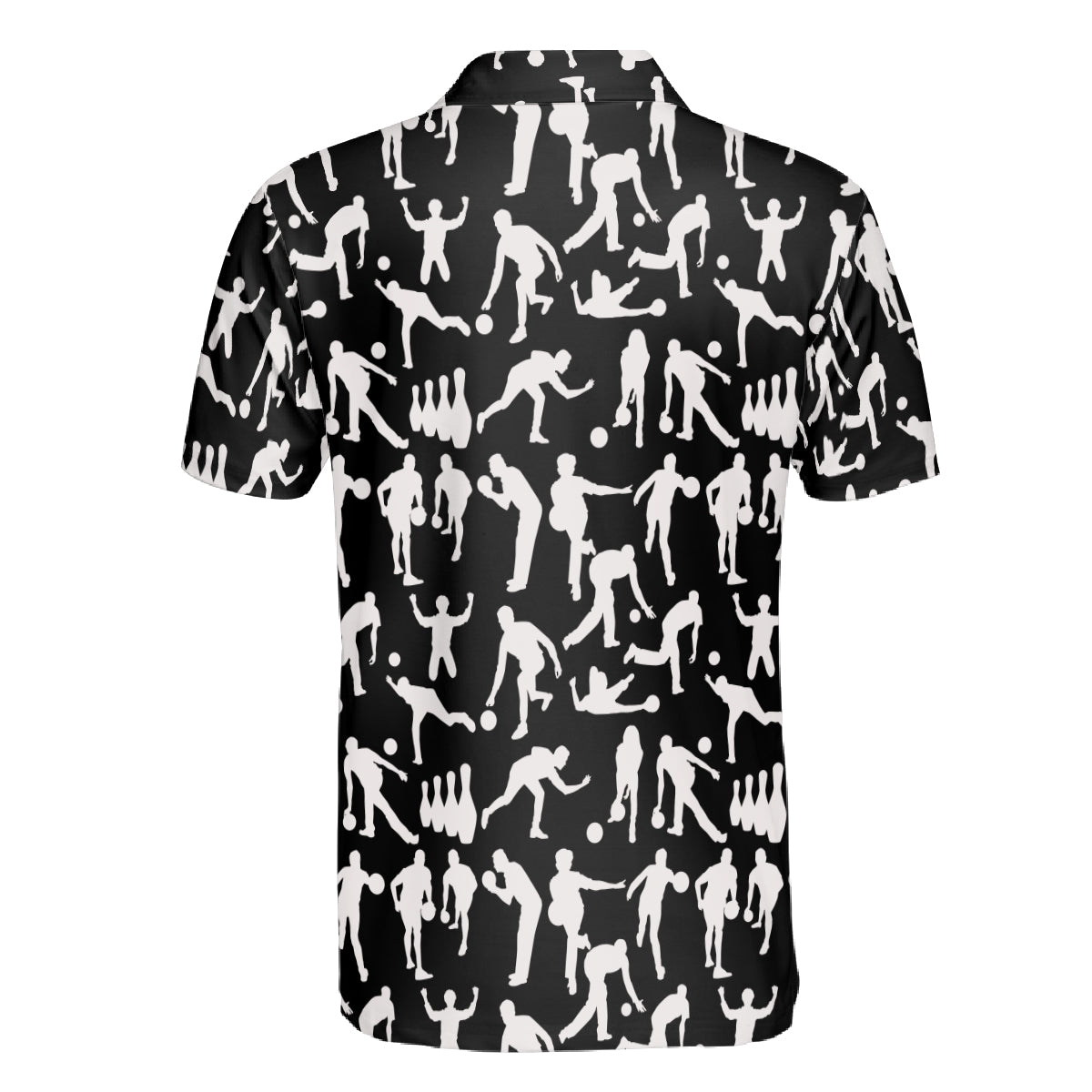 Petthouse | Bowling Polo Shirt Polo Silhouette Pattern Bowling Player Gift Unisex Polo Shirt