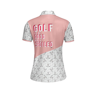 Petthouse | Golf Heartbeat Polo Shirt Golf Is Good Polo Shirt Golf Icon Polo Shirt For Women Golf Girl Gift