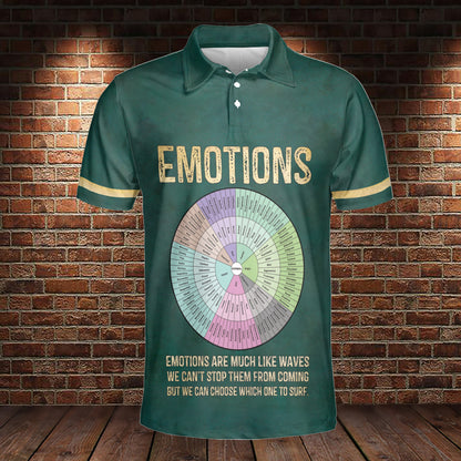 Petthouse | Emotions Are Much Like Waves Polo Shirt Emotions Sport Shirt Friends Gift