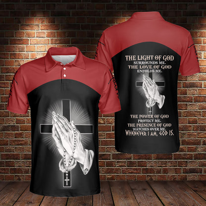 Petthouse | Jesus Faith Over Fear Polo Shirt Christian Prayer Polo Shirt Cross Faith Polo Shirt Unisex