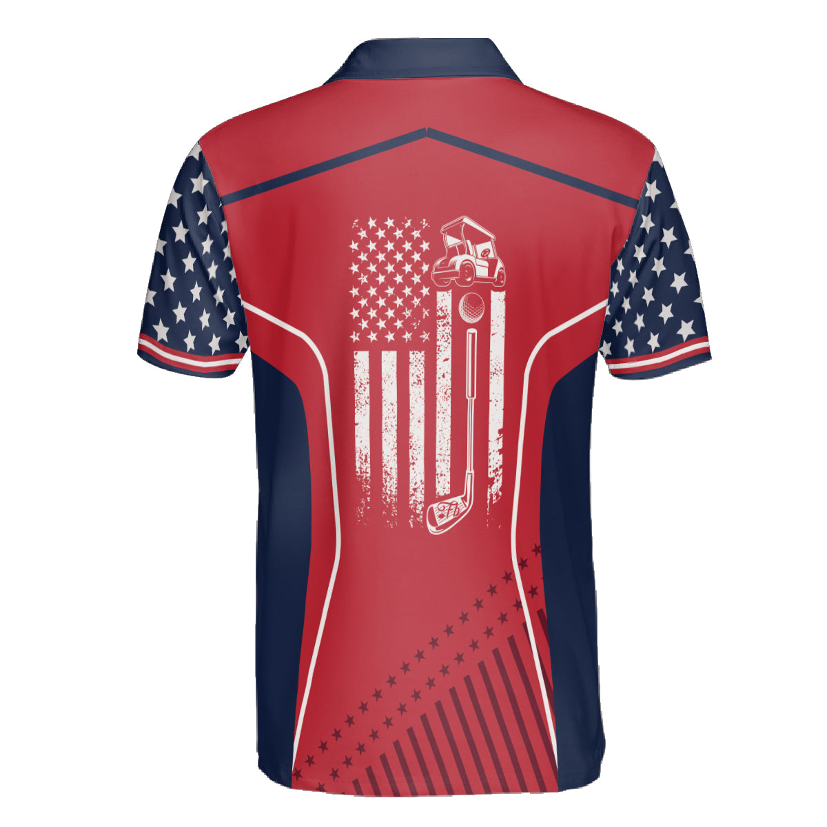 Petthouse | Golf American Flag Polo Shirt Mens Polo Shirt Golf Logo Golf Shirt Men