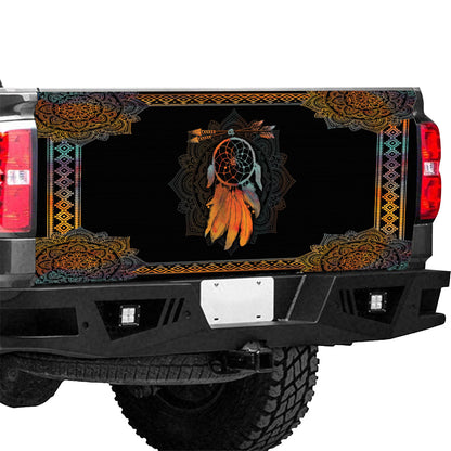 Petthouse | Dreamcatcher Tailgate Wrap Mandala Pattern Border Tailgate Cover Car Decoration