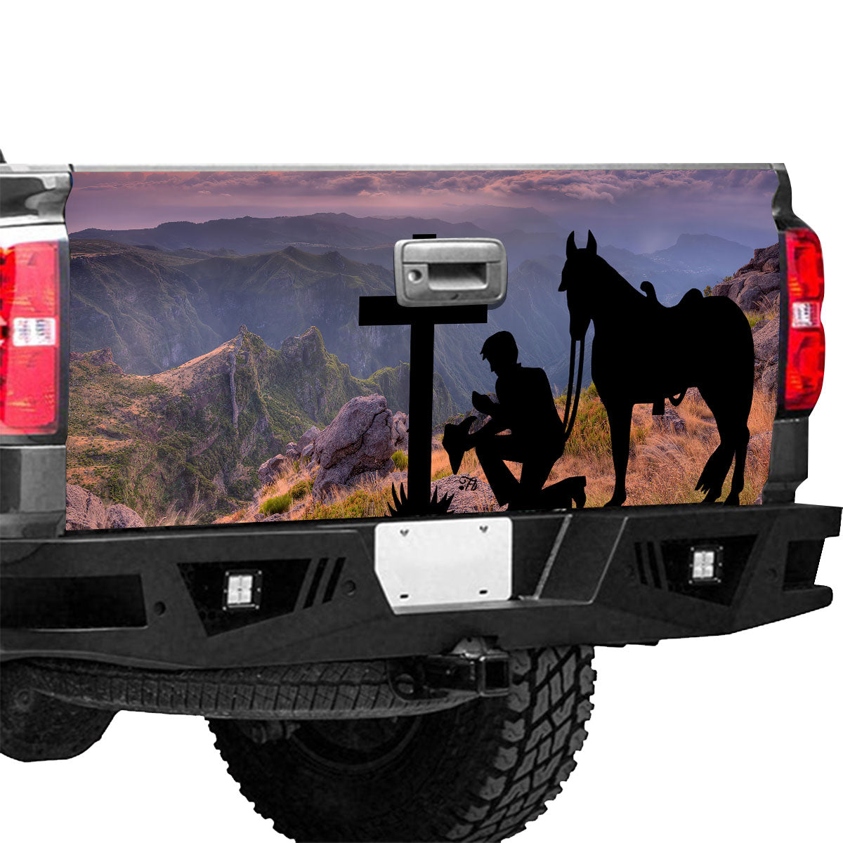 Petthouse | Christian Horse Lovers Tailgate Wrap, Cowboy Cowgirl Truck Decor Gift Idea