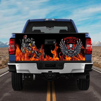 Petthouse | Motorcycle Club Tailgate Wrap Brotherhood Wrap Skull Racing Wrap Skeleton Racer Wrap