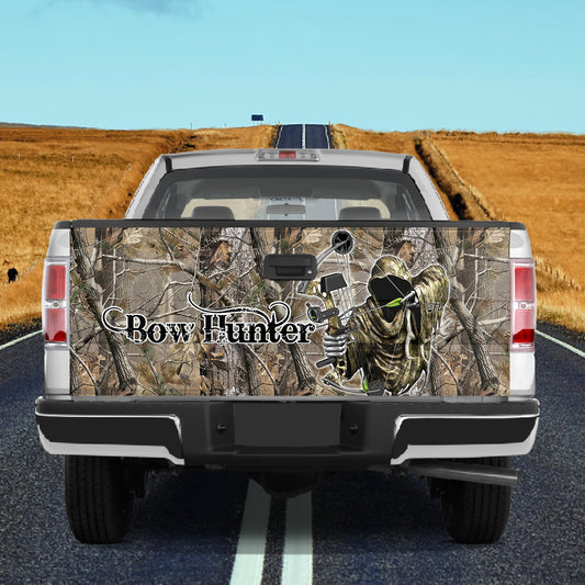 Petthouse | Bow Hunter Tailgate Wrap Waterproof Grim Reaper Hunter Camo Hunting Forest Hunting Lover