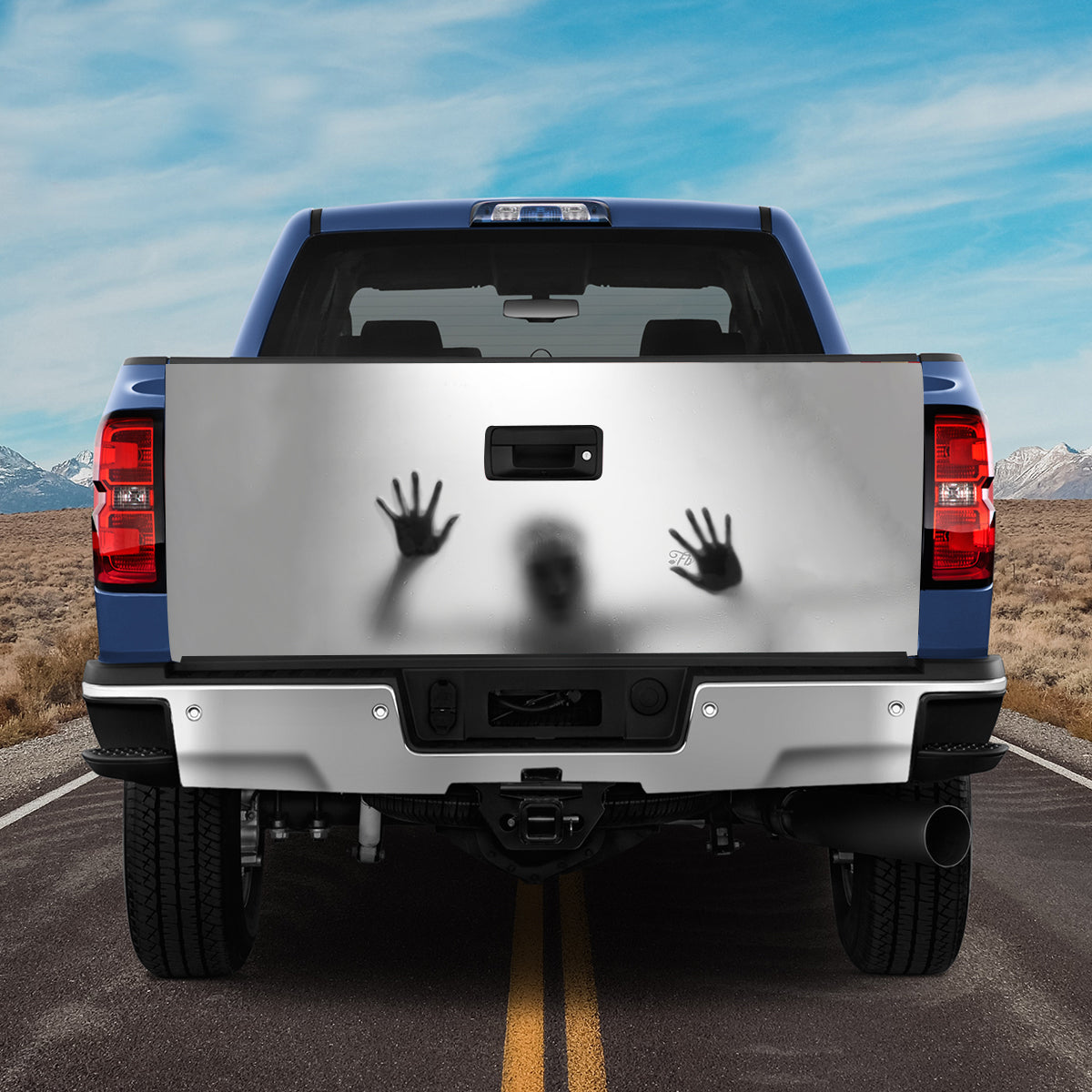 Petthouse | Scary Hand Halloween Tailgate Wrap Vinyl, Horror Murder Truck Vinyl Wrap, Scary  Sticker