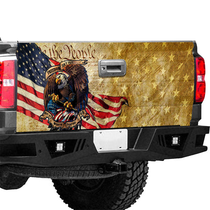 Petthouse | We The People Tailgate Wrap American Honor Truck Decal American Eagle Patriotic Car Accessories