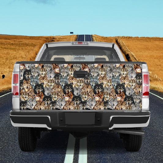 Petthouse | A Bunch Of Wolf Tailgate, Wolf Fullprint Tailgate Wrap, Wolf Car Decal, Wolf Lover Gift Idea