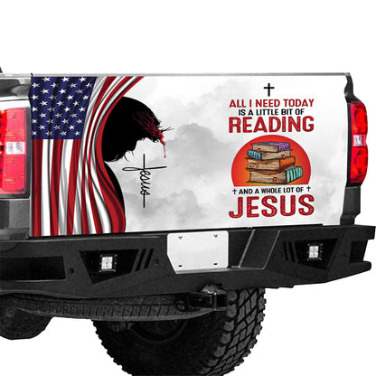 Petthouse | God Blessed America Tailgate Wrap Christ Jesus God Tailgate Wrap American Patriot Christian Gift