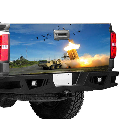 Petthouse | Rocket Tailgate Wrap Decal Tank Sticker Truck Decoration Gift For Family And Friends