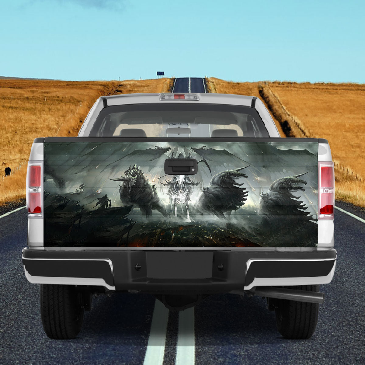 Petthouse | Armageddon Demons Fantasy War Tailgate Wrap Decal Grim Reaper Darkness Danger Skull