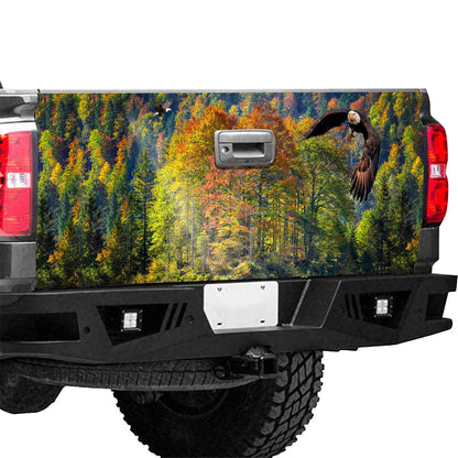 Petthouse | Forest Tailgate Wrap, Eagle Forest Forest Tailgate Wrap, Beautiful Landscape Tailgate