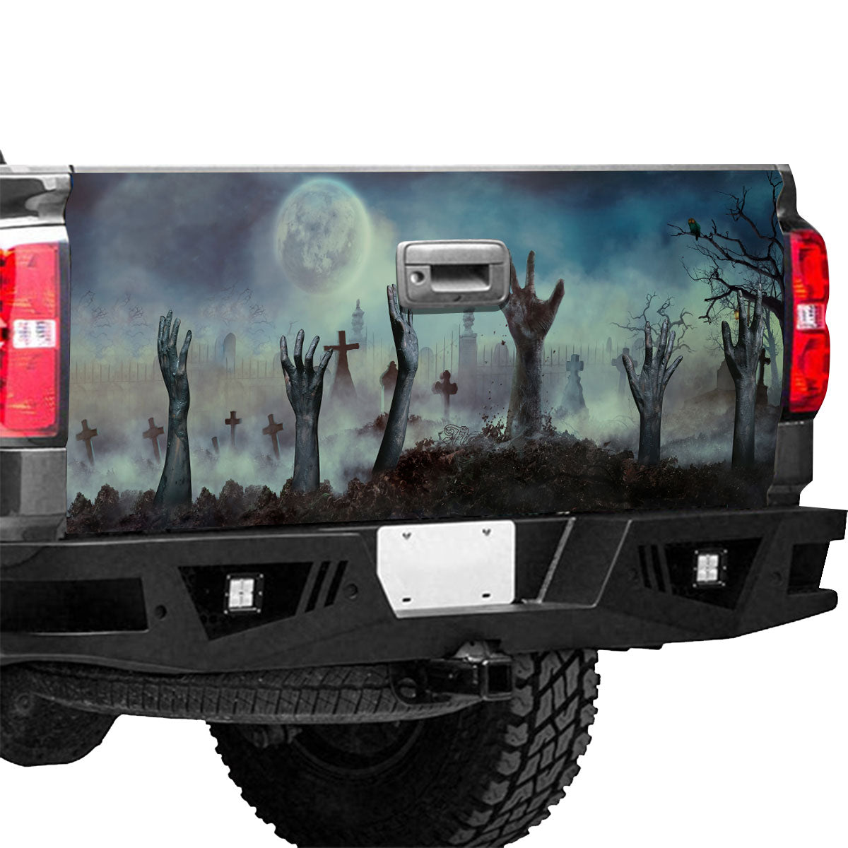 Petthouse | Creepy Hand Tailgate Wrap, Creepy Halloween Tailgate Wrap, \nhalloween Night Tailgate Wrap