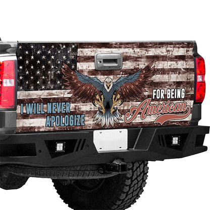 Petthouse | Us Eagle Apologize Tailgate Wrap Decal United State Eagle Tailgate Sticker Truck Decoration