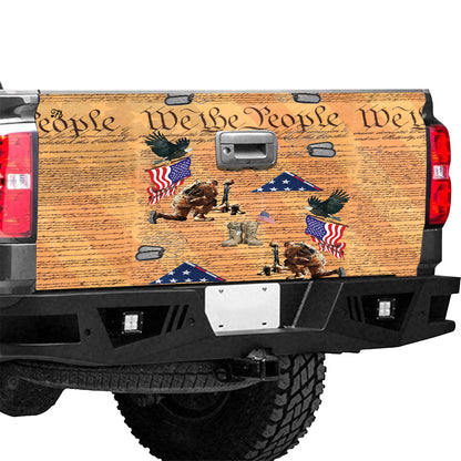 Petthouse | Veteran Kneel For The Flag Truck Tailgate Wrap American We The People Veteran Boots