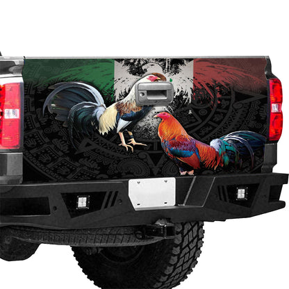 Petthouse | Colorful Chicken Tailgate Wrap Italian Eagle Art Wrap Aztec Pattern Cover Italian Friend Gift