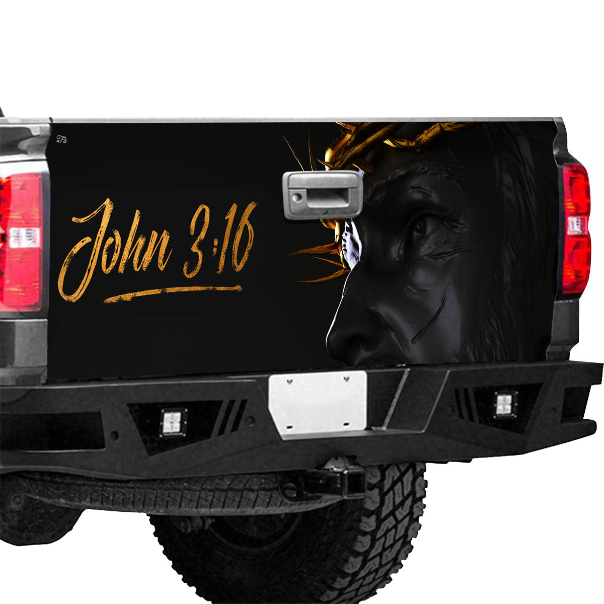 Petthouse | Jesus Christ John 3 16 Truck Tailgate Wrap Ttailgate Graphic Decal Jesus Christian Religious