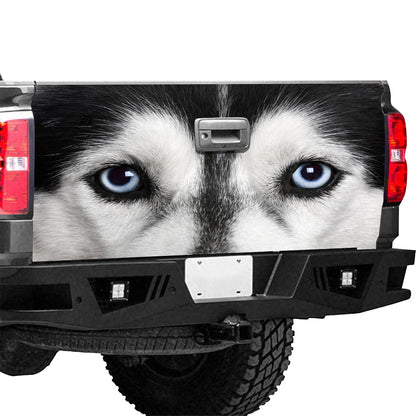 Petthouse | Siberian Husky Eyes Tailgate Wrap Vinyl Graphic Decal Sticker Dog Graphic Wraps Car Accessories