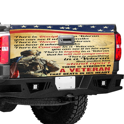 Petthouse | Veteran Truck Tailgate Decals American Honor Veteran Tailgate Decals For Trucks Graphic Wrap