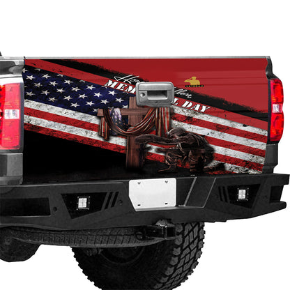 Petthouse | Truck Tailgate Wrap American Veteran Honor The Fallen Memorial Day American Flag Tailgate Wrap