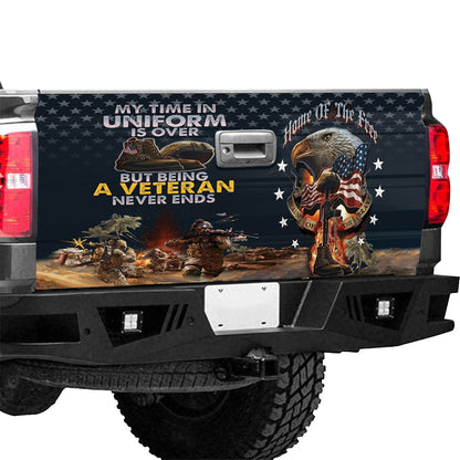 Petthouse | Army Veteran Truck Tailgate Decal Sticker Wrap Home Of The Free \ntailgate Mural Car Decor