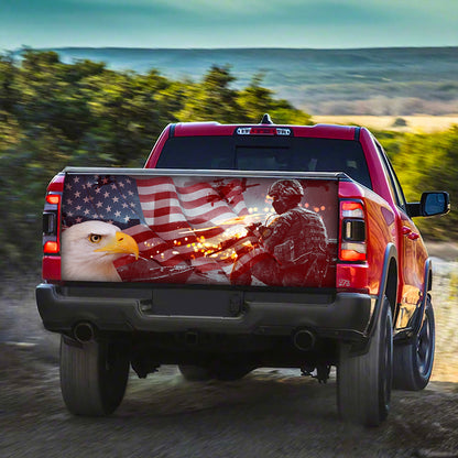 Petthouse | America Veterans Wrap America Fighting Wrap Warriors Tailgate Wrap Patriot Car Decoration