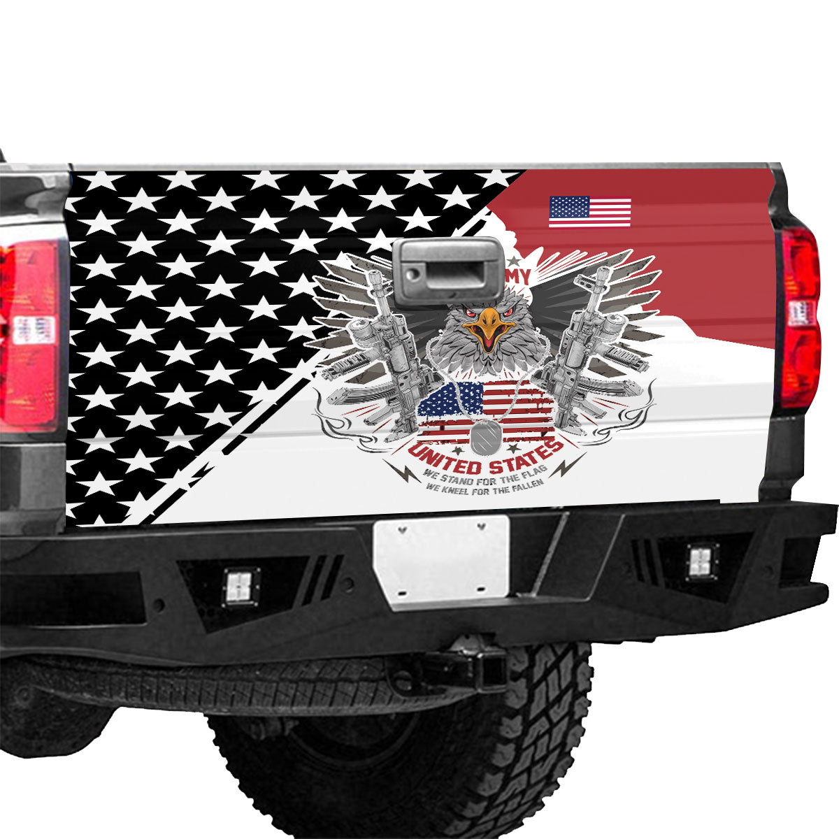 Petthouse | Truck Tailgate Wrap Eagle United States American Flag Tailgate Wrap American Patriot Accessories