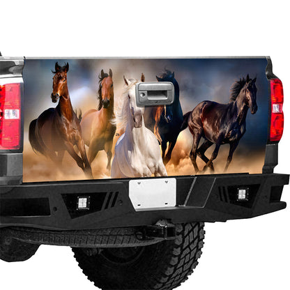 Petthouse | Running Horse Lovers Tailgate Wrap, Horse Lovers Decal, Country Girl Cowgirl Truck Decor