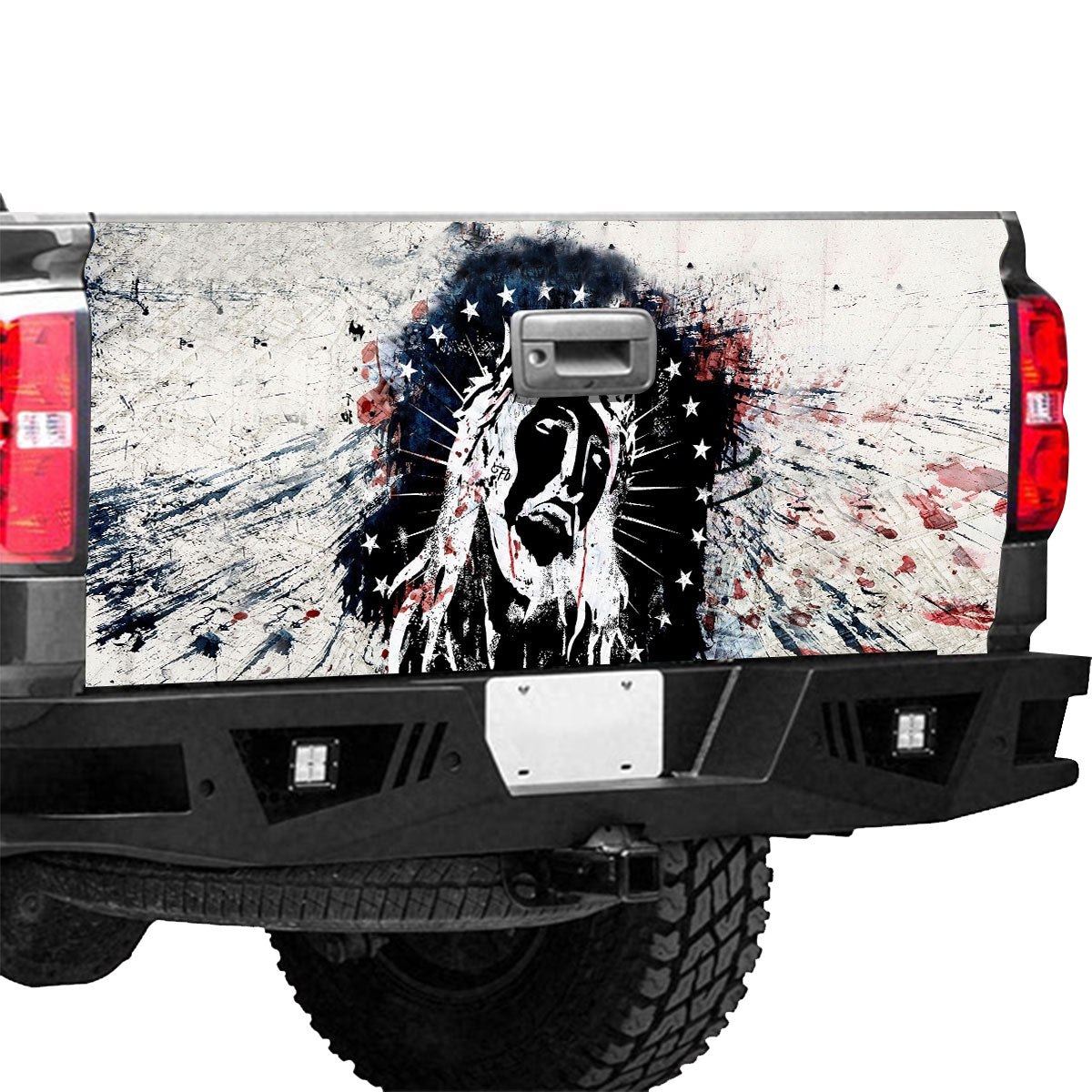 Petthouse | Jesus Art Tailgate Wrap, Jesus Painting Tailgate Wrap, Jesus Believer Gift, Christian Gift