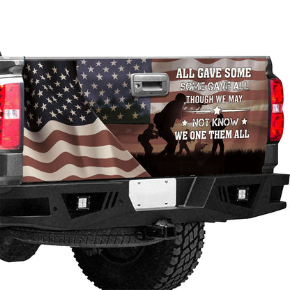 Petthouse | American Veteran Memorial Day Tailgate Wrap Us Soldier Army Veteran Truck Decor Freedom Day Gift