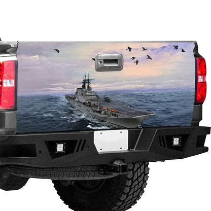 Petthouse | Battleship Ocean Tailgate Wrap Vinyl Graphic Decal Ship Sticker Truck Decoration