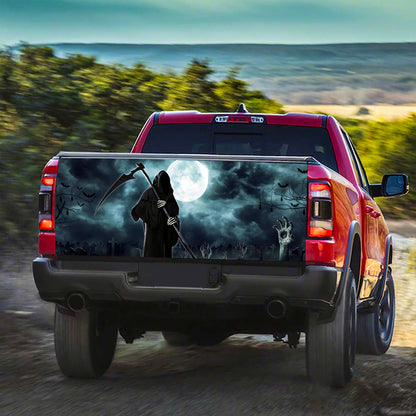 Petthouse | The Death Tailgate Wrap Moon Night Wrap Horror Cemetery Cover Halloween Cover Decor