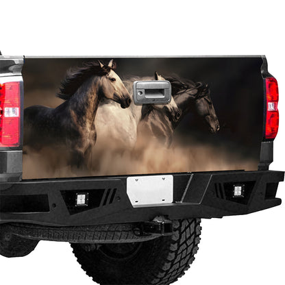 Petthouse | Horse Wildlife Tailgate Wrap, Running Horse Tailgate Wrap, Horse Lover Gift, Horse Decal